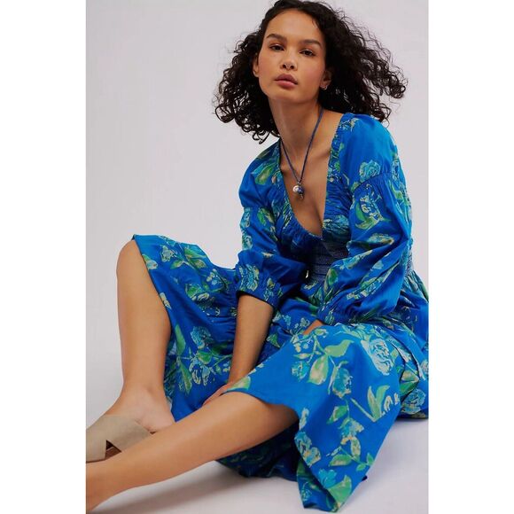 NWT Free People Golden Hour Maxi Dress Size Medium - Picture 2 of 9